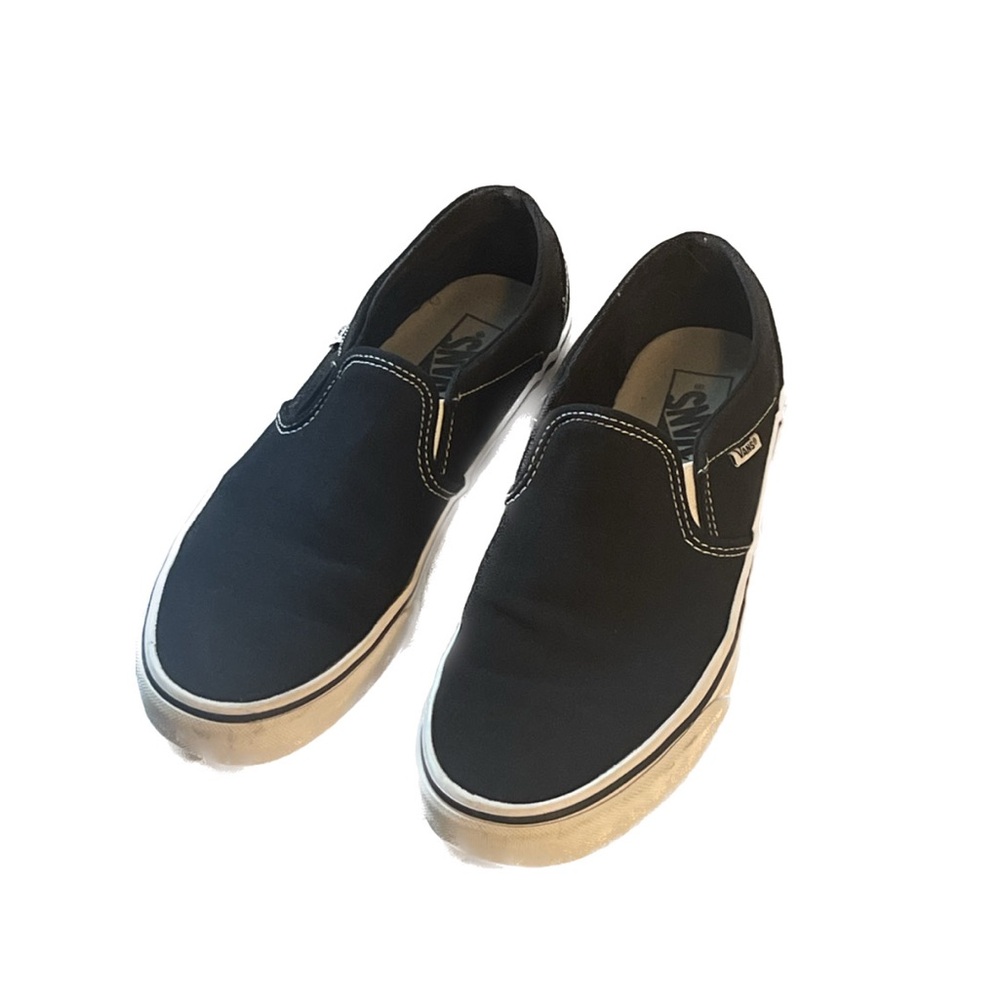 Vans Classic Slip On Wide Shoe Black Size 10